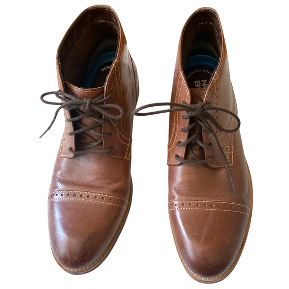Nunn Bush Middleton Leather Cap Toe Chukka Boots 8 Preppy Workcore Cognac Brown main image 2